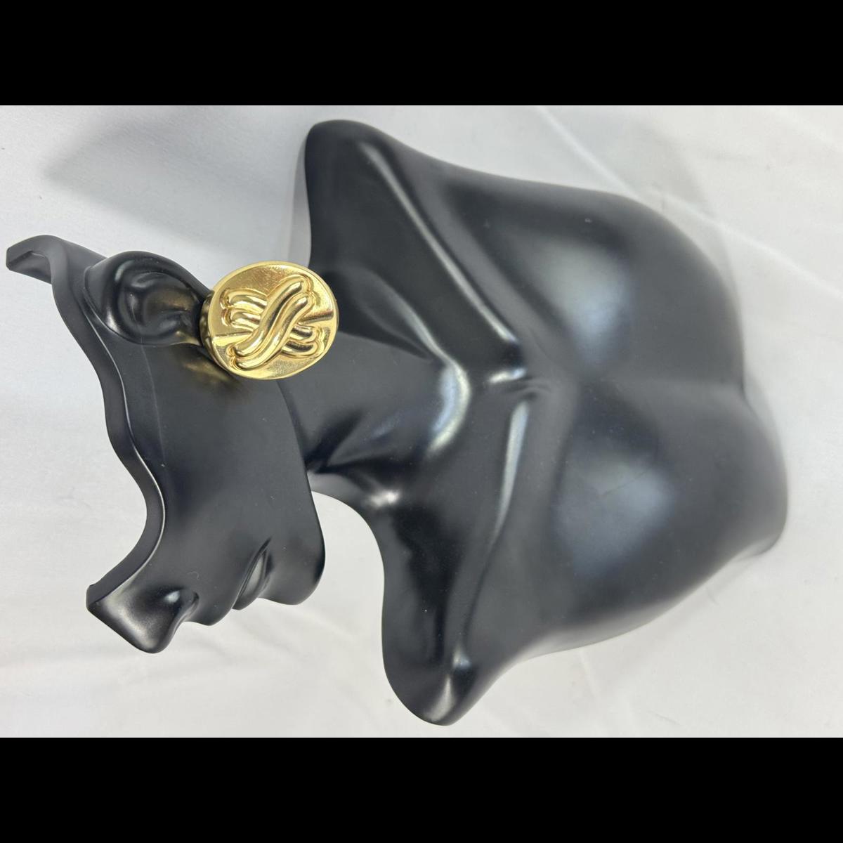Vintage 14k Gold Statement Earrings With Unique Design
